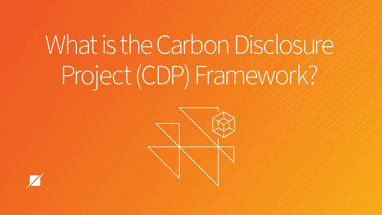 What is the Carbon Disclosure Project (CDP) Framework?